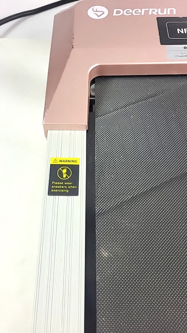 Deerrun Walking Pad Treadmill With Nfc, Pitpat App, Digital Display, Rose Gold - 5