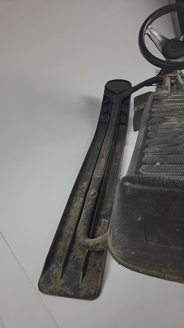 Vintage Gt Sno-racer Black Steering Wheel Snow Sled - 7
