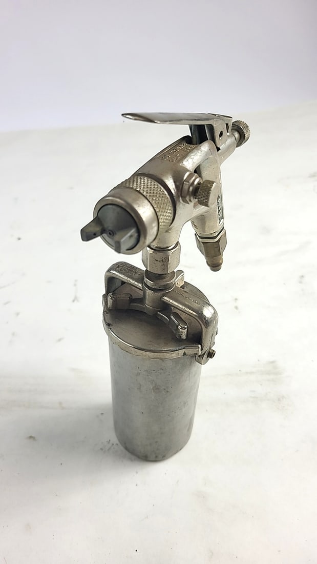 Vibtage Sharpe Metal Siphon Feed Spray Gun With Canister Cup - 4