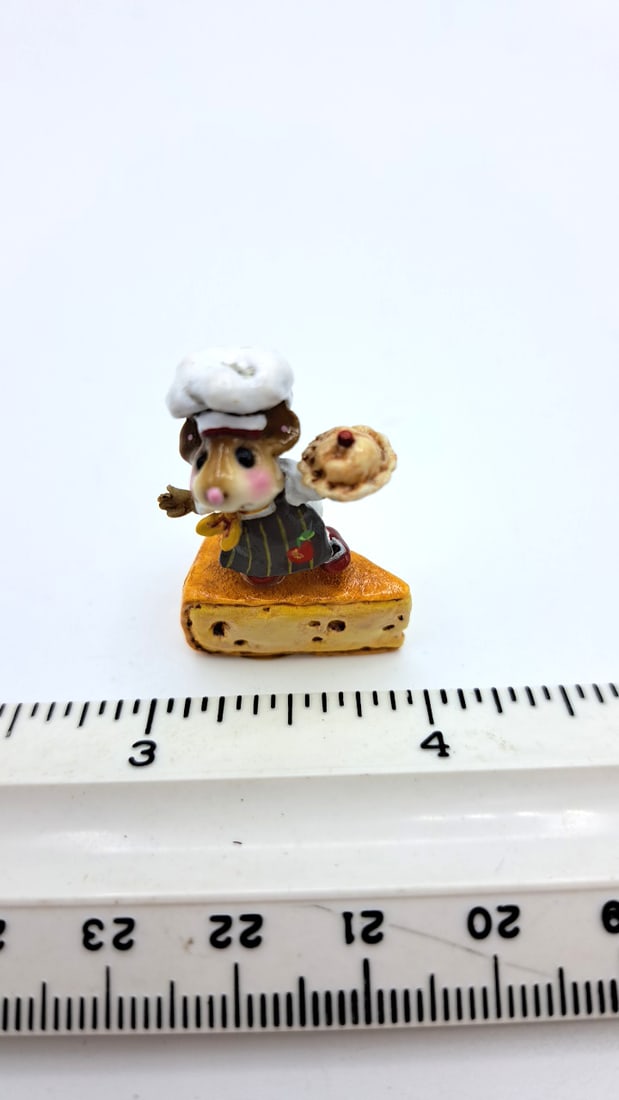 Wff Tm-01 Bon Appetit Mouse Chef Striped Apron W Apple - 2