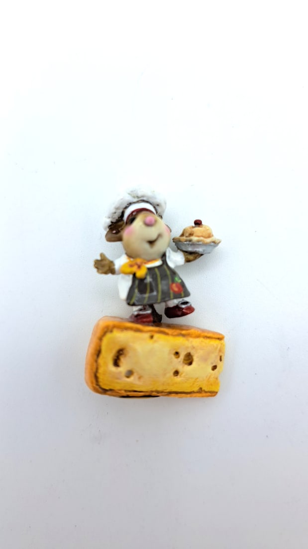 Wff Tm-01 Bon Appetit Mouse Chef Striped Apron W Apple - 4