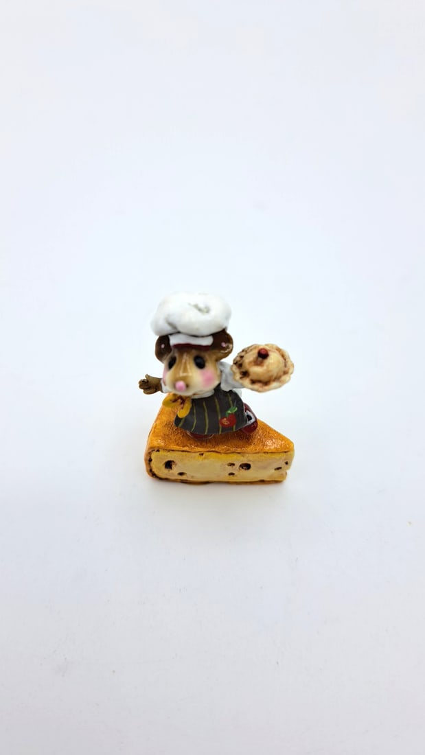 Wff Tm-01 Bon Appetit Mouse Chef Striped Apron W Apple - 5
