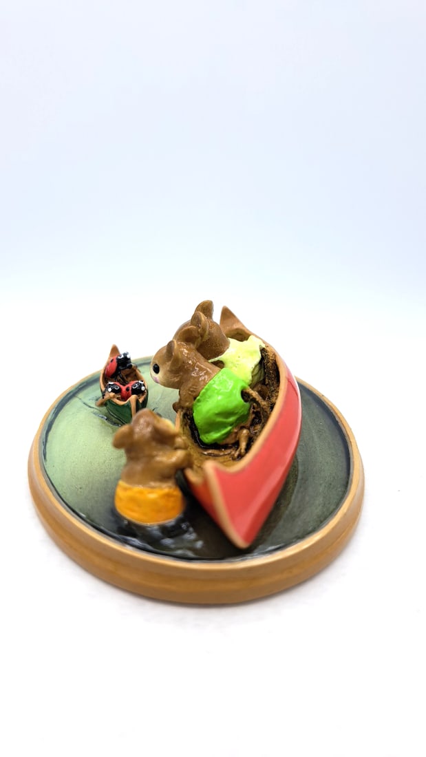Wff Pm-2 Water Bugs Mouse Boat Figurine With Box - 7