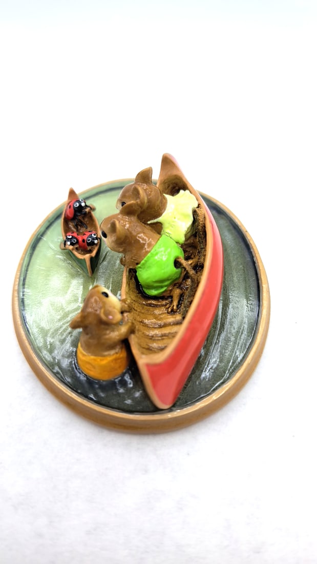 Wff Pm-2 Water Bugs Mouse Boat Figurine With Box - 8