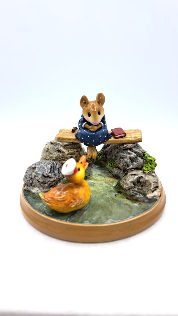 Wff Pm-4 Just Ducky Mouse Duck Pond Figurine - 2
