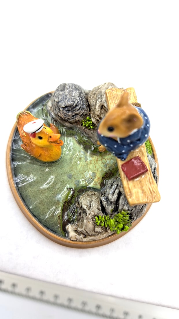 Wff Pm-4 Just Ducky Mouse Duck Pond Figurine - 3