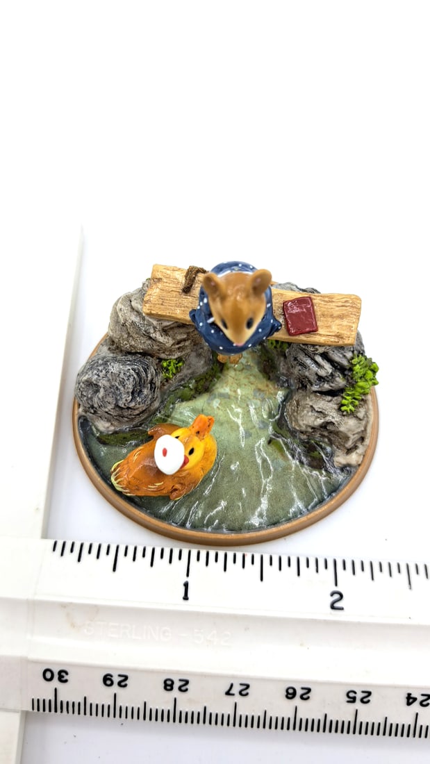 Wff Pm-4 Just Ducky Mouse Duck Pond Figurine - 4