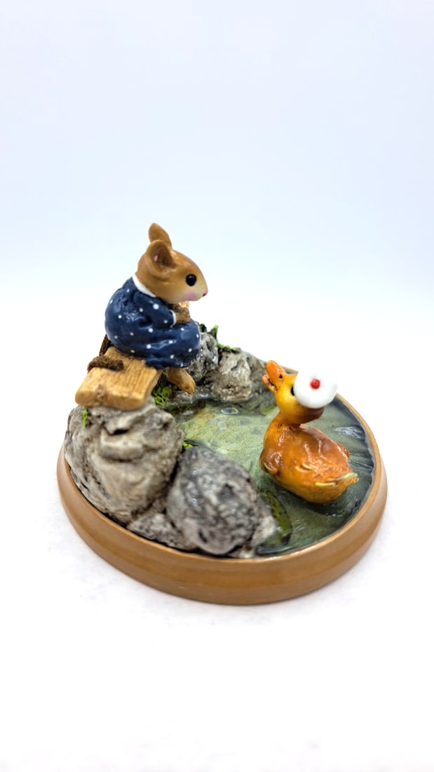 Wff Pm-4 Just Ducky Mouse Duck Pond Figurine - 5