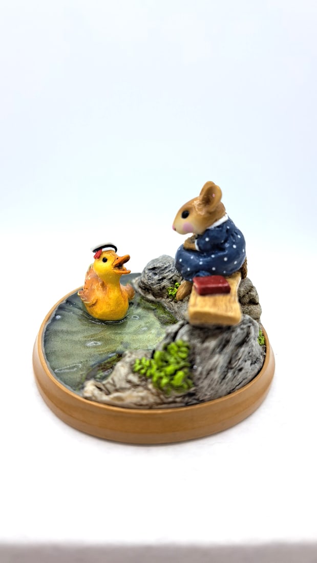 Wff Pm-4 Just Ducky Mouse Duck Pond Figurine - 7