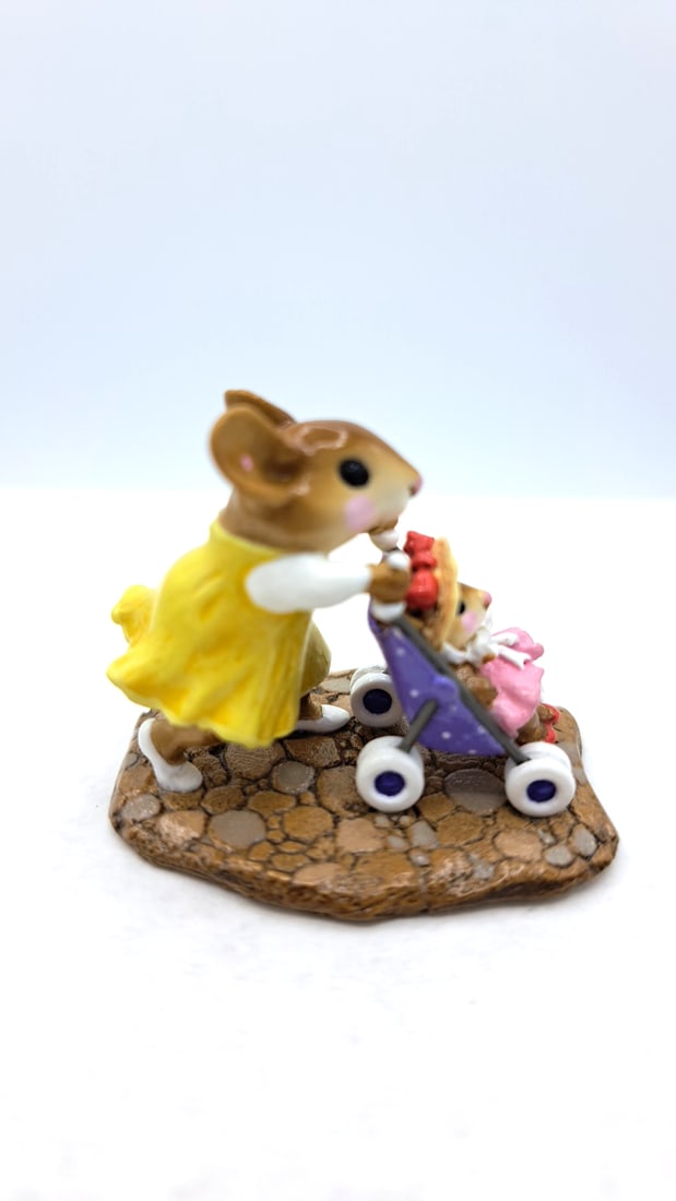 Wff Mp-03 Doll Stroller Mouse Mother With Baby Stroller - 2