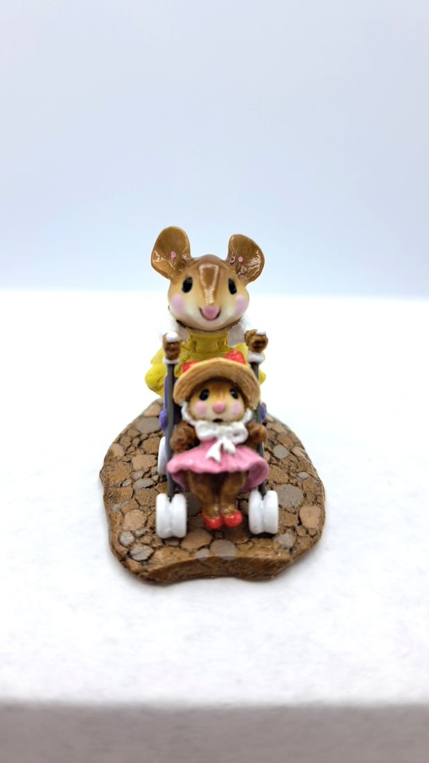 Wff Mp-03 Doll Stroller Mouse Mother With Baby Stroller - 5