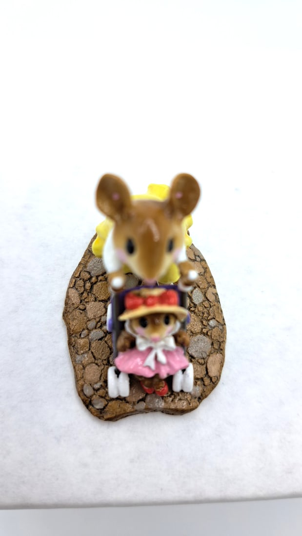 Wff Mp-03 Doll Stroller Mouse Mother With Baby Stroller - 6