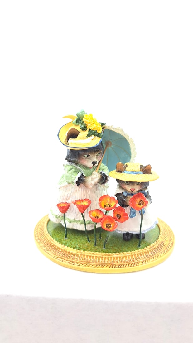 Wff Mu-07 Cats With Poppies A La Monet Meadow Muses - 3