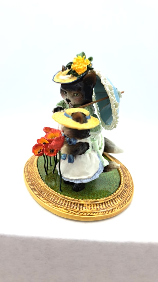 Wff Mu-07 Cats With Poppies A La Monet Meadow Muses - 6