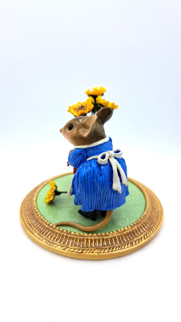 Wff Mu-02 Mouse With Sunflowers La Van Gogh Meadow Muses Figurine - 6