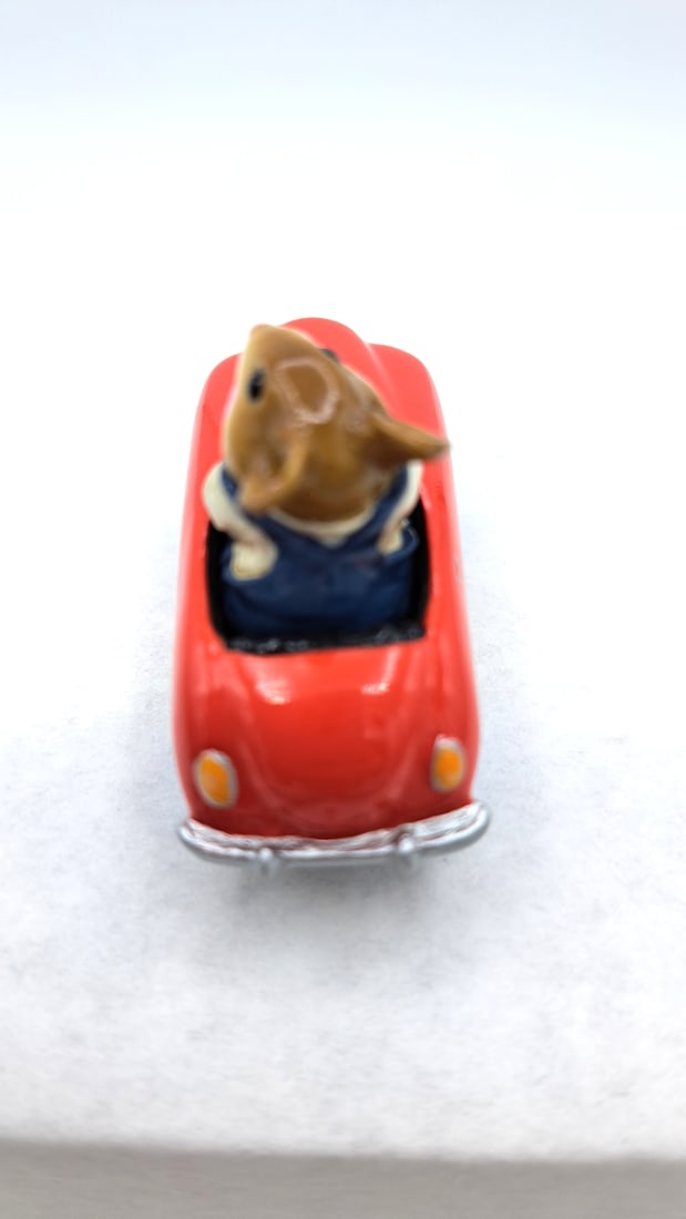 Wff M-270 Pedal Pusher Mouse In Red Car With Blue Wheels - 6