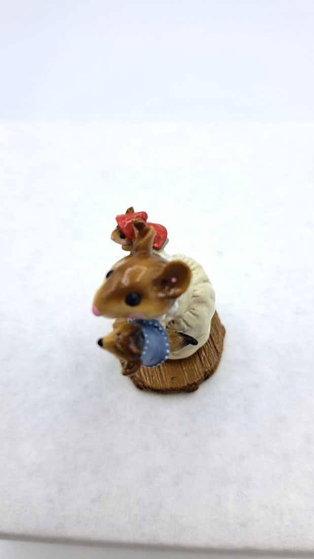 Wee Forest Folk M-247 Puppet Play Mouse Figurine With Little Red Riding Hood & Wolf Puppets - 6