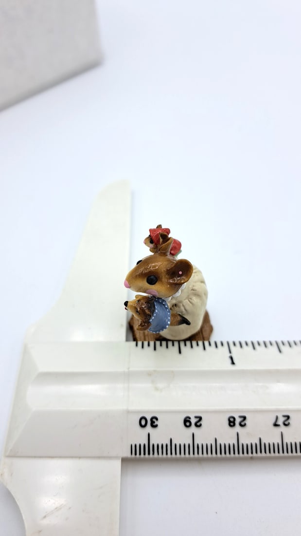 Wee Forest Folk M-247 Puppet Play Mouse Figurine With Little Red Riding Hood & Wolf Puppets - 8