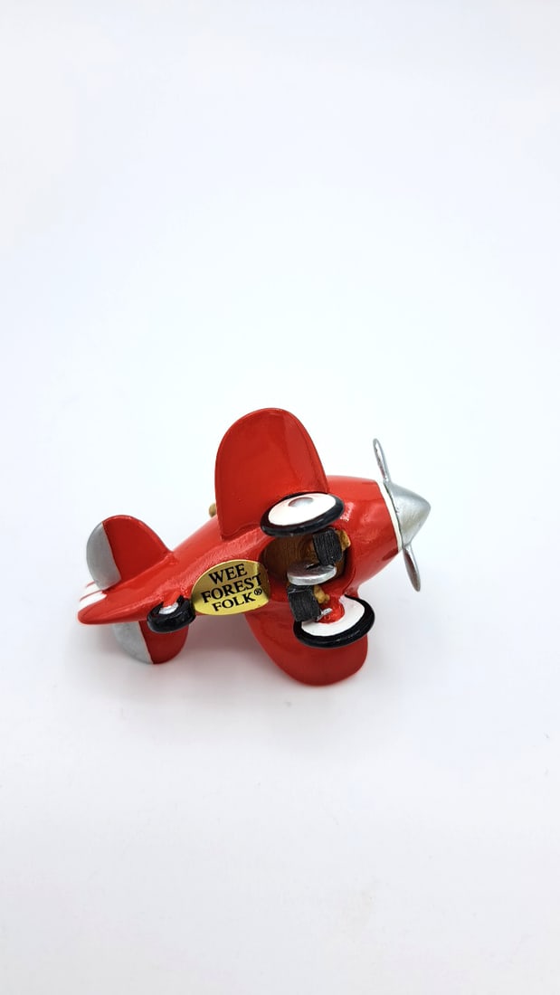 Wff M-309 Pedal Plane Mouse In Red Airplane Figurine - 8