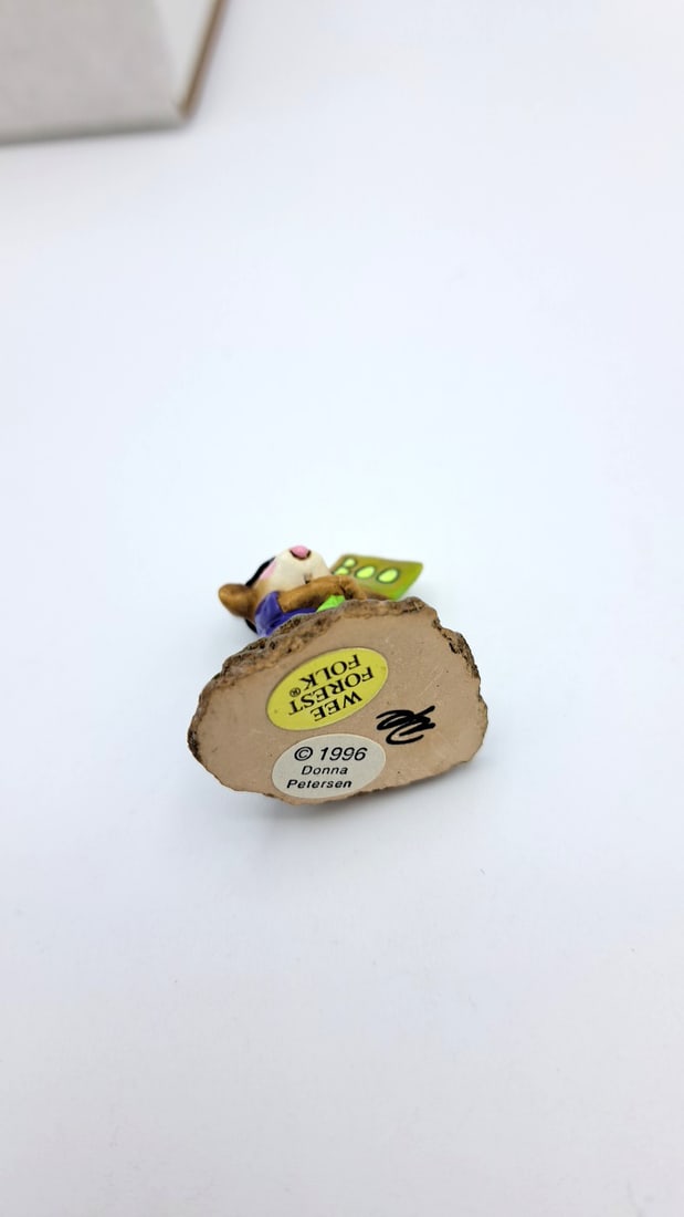 Wff M-214 Little Boo-boo Mouse Witch Figurine Purple Dress Boo Sign - 6