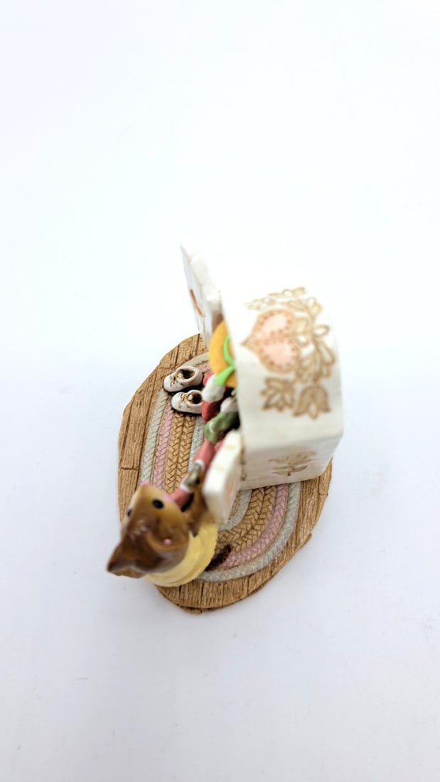 Wee Forest Folk M-257 Molly's Choice Mouse Yellow Dress Heart Shirt Limited Edition - 6