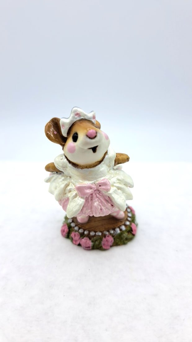 Wff M-162 Prima Ballerina Mouse Figurine Pink Under White Dress - 2