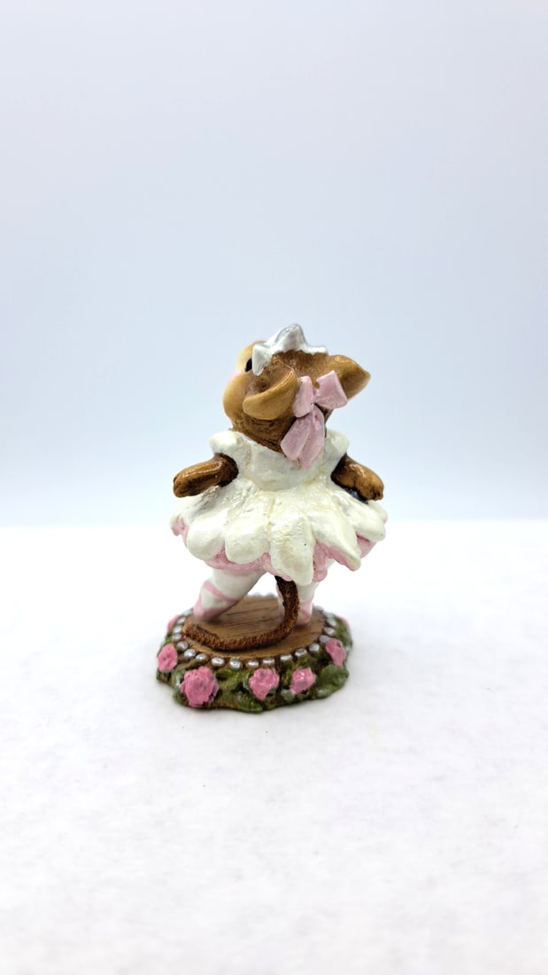 Wff M-162 Prima Ballerina Mouse Figurine Pink Under White Dress - 4