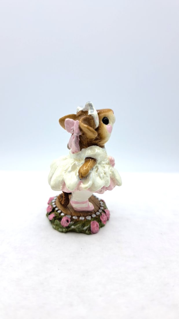 Wff M-162 Prima Ballerina Mouse Figurine Pink Under White Dress - 5