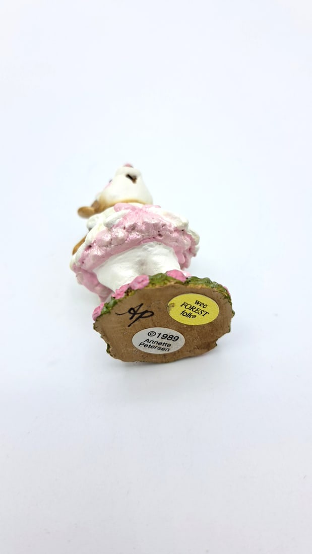 Wff M-162 Prima Ballerina Mouse Figurine Pink Under White Dress - 7