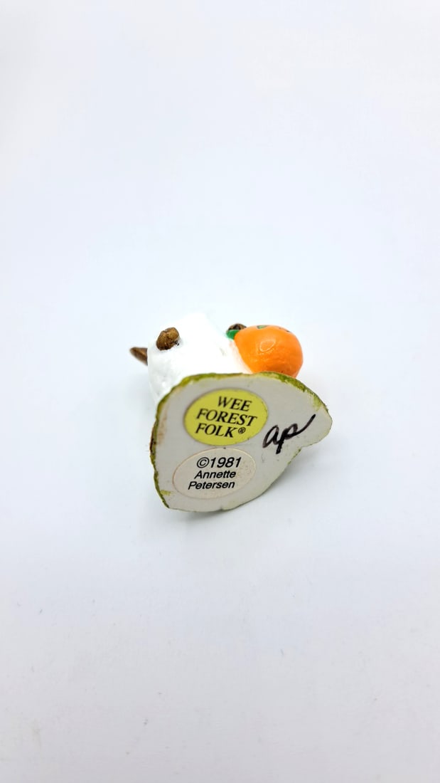 Wff M-062 Little Ghost Mouse Halloween Figurine With Pumpkin - 7