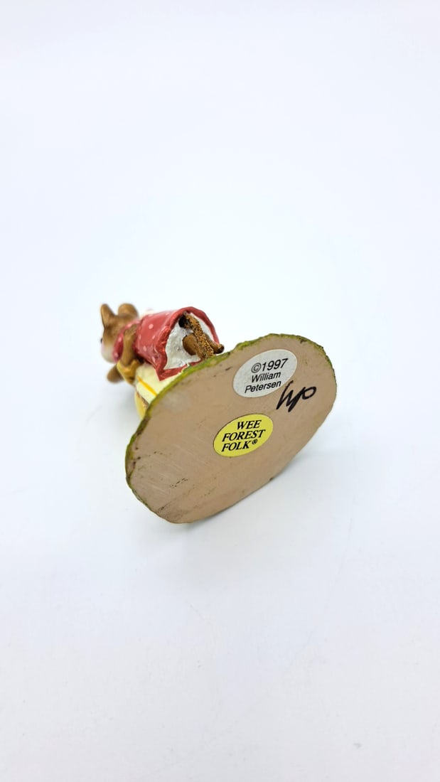 Wff M-229b Her Big Hug Mouse Figurine Mom Yellow Dress Baby Girl Red Dress - 7