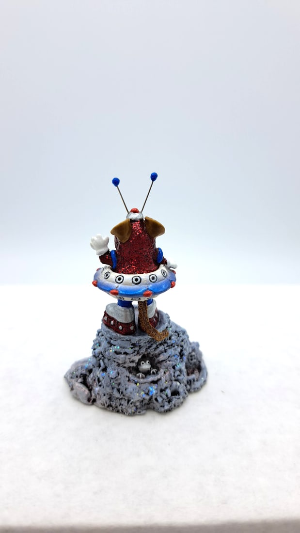 Wff Greetings 2003 Event Piece Ev-2003 Mouse Spaceship Figurine - 4