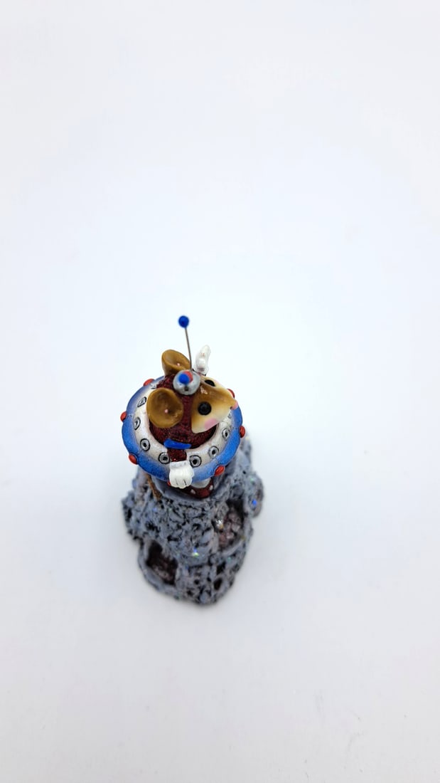 Wff Greetings 2003 Event Piece Ev-2003 Mouse Spaceship Figurine - 6