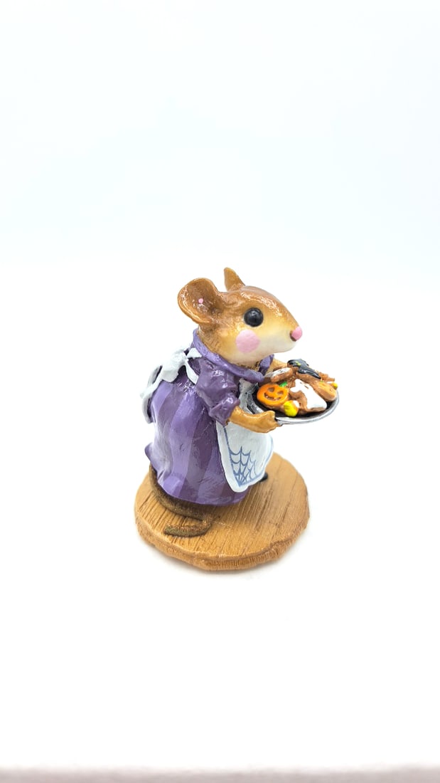 Wff M-246 Sugar Spice Ltd Ed Halloween Mouse Figurine Purple Dress - 5