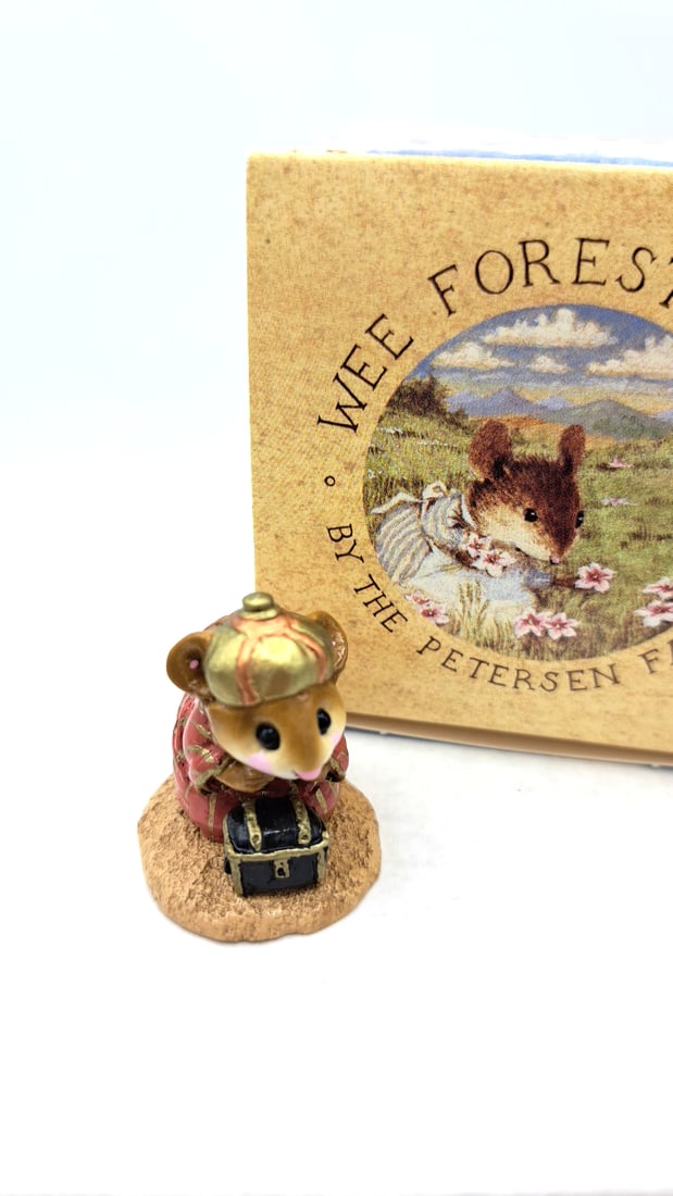 Wff M-121c Wise Man Kneeling Mouse Figurine - 2