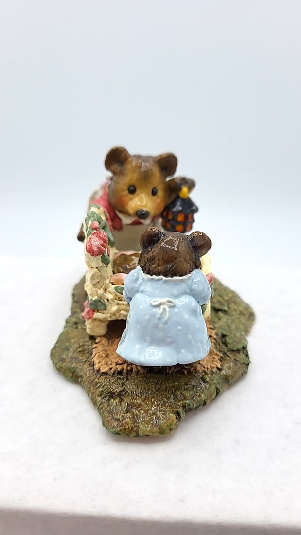 Wff Bears Bb-06 Just A Peek Mouse Baby Crib Figurine - 5