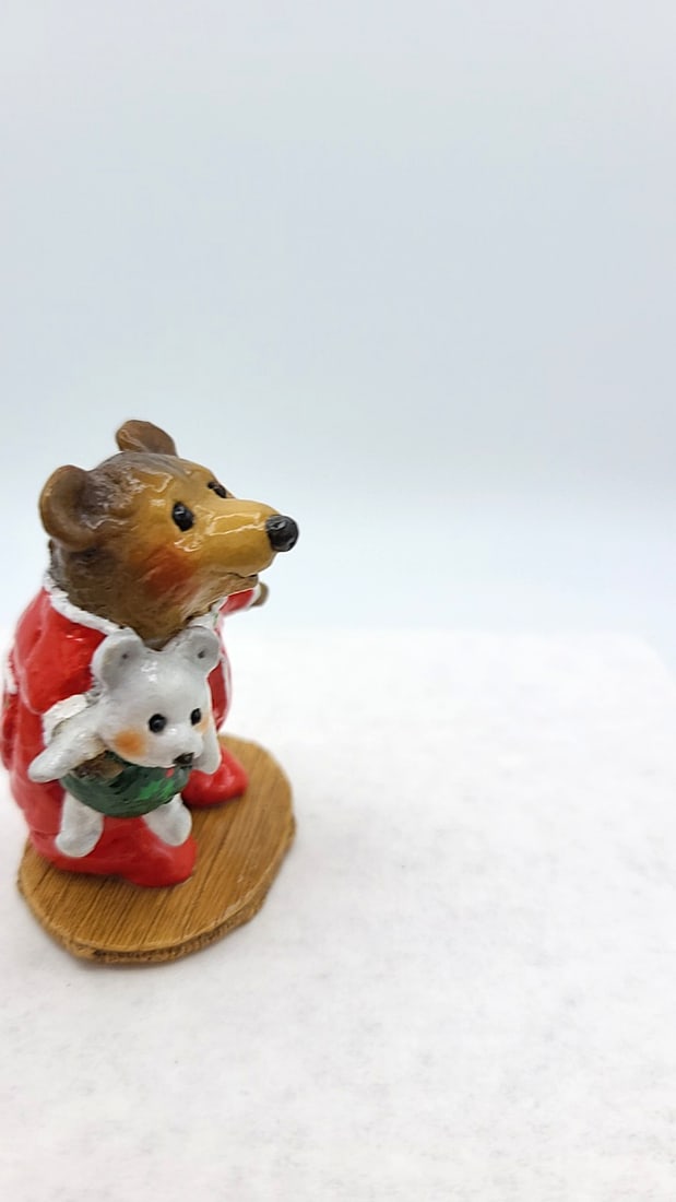 Wff Bears Bb-10 Nightie Bear Beary Cute Bears Red Pajamas Teddy Figurine - 3