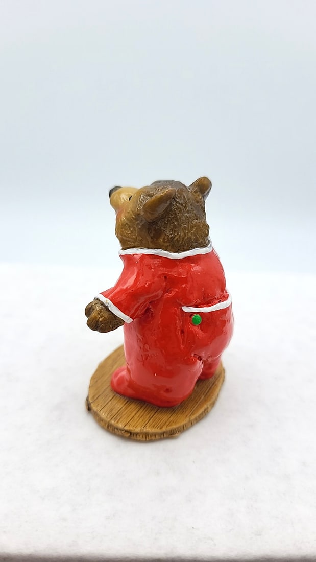 Wff Bears Bb-10 Nightie Bear Beary Cute Bears Red Pajamas Teddy Figurine - 5