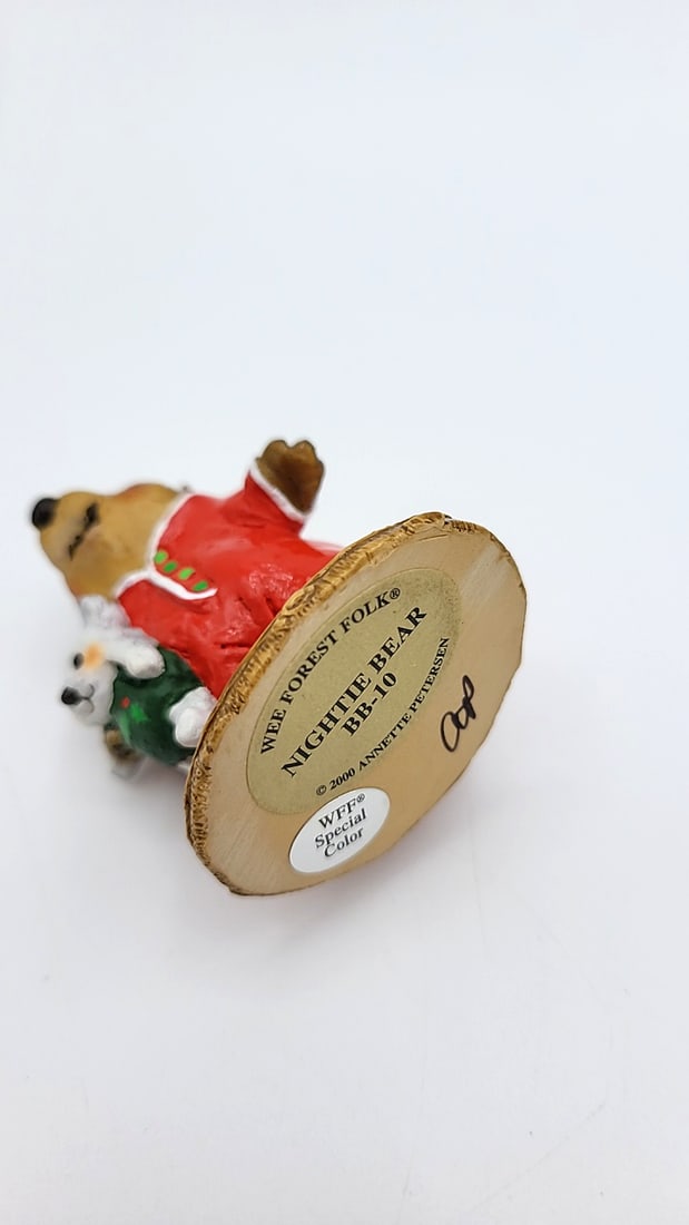 Wff Bears Bb-10 Nightie Bear Beary Cute Bears Red Pajamas Teddy Figurine - 7