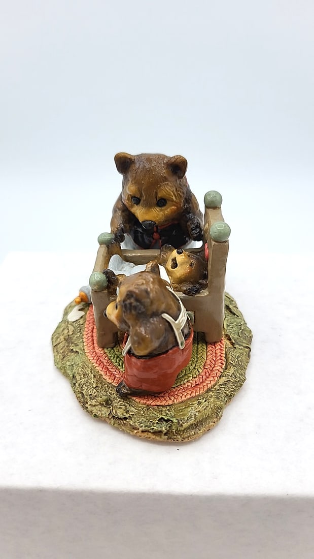 Wff Bears Bb-05 Fathers Night 1995 Resin Bear Family Figurine - 2