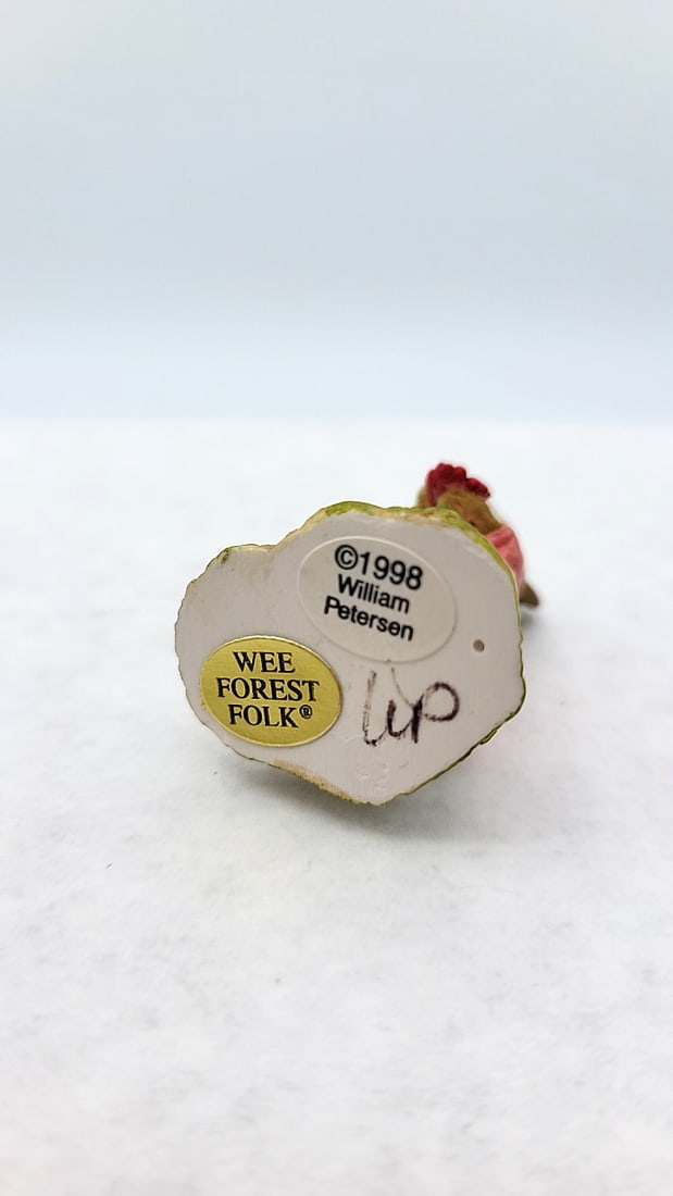 Wff M-263 Loves Me... Mouse Figurine Pink Dress Red Flower Ltd Ed - 6