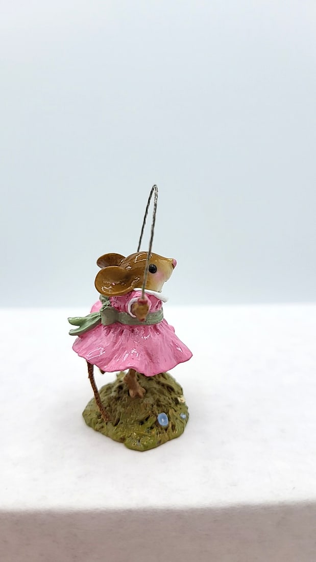 Wff M-409 Mabel Mouse Figurine Pink Dress Jump Rope - 3