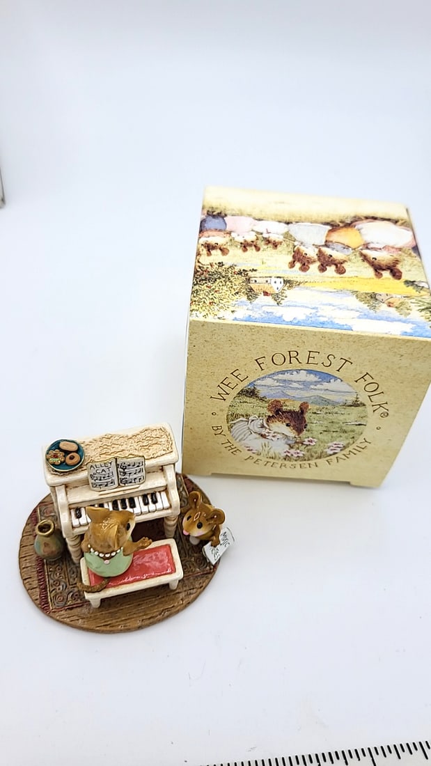 Wff M-282a His Music Lesson Mouse Piano Figurine - 11