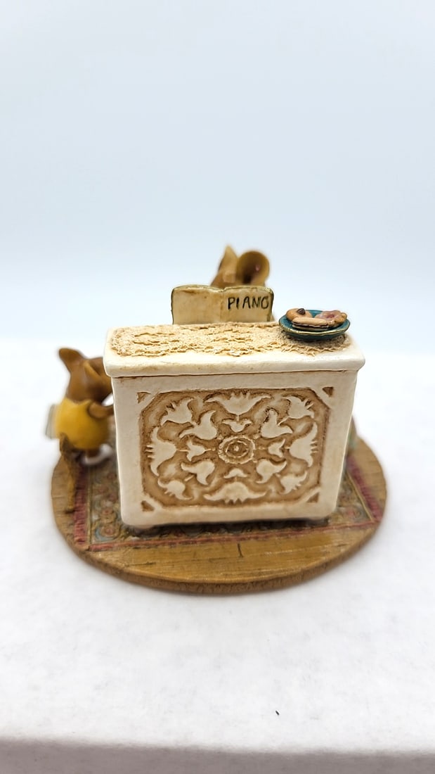 Wff M-282a His Music Lesson Mouse Piano Figurine - 4