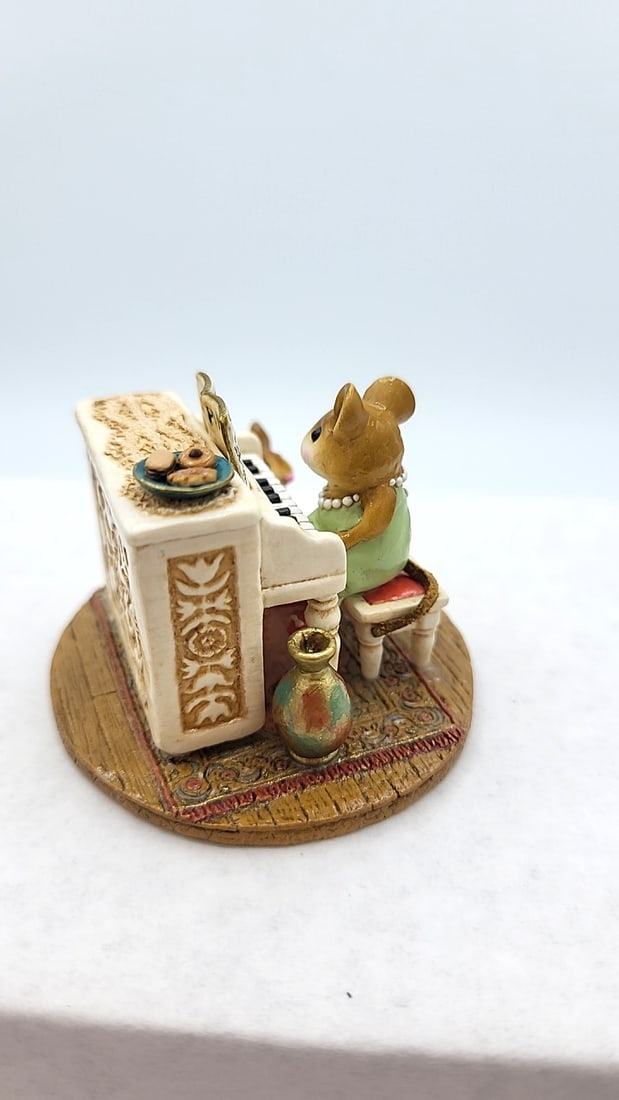 Wff M-282a His Music Lesson Mouse Piano Figurine - 5