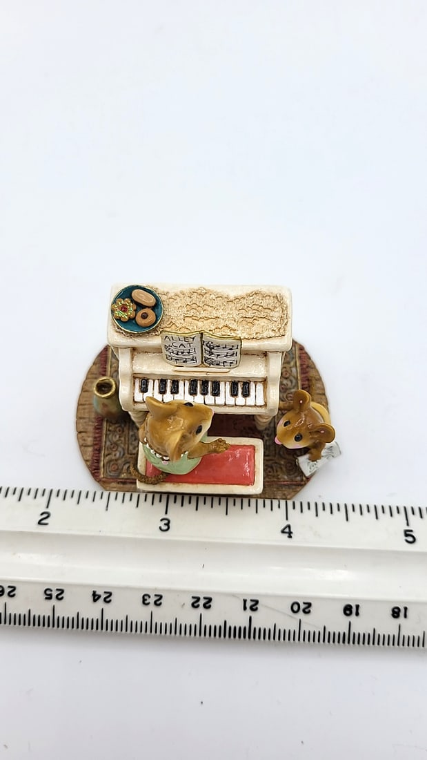 Wff M-282a His Music Lesson Mouse Piano Figurine - 8