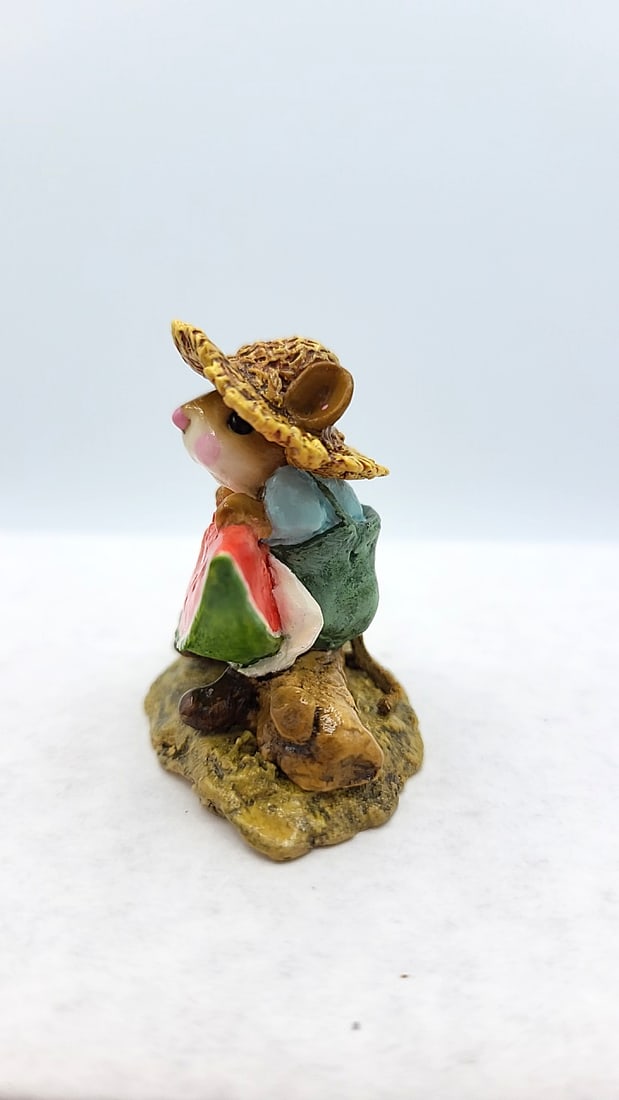 Wff M-283 Farm Boy Mouse Figurine With Watermelon - 4