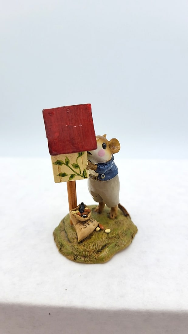 Wff Ltd-06 Any Birdie Home Mouse Birdhouse Figurine Ltd Ed - 3