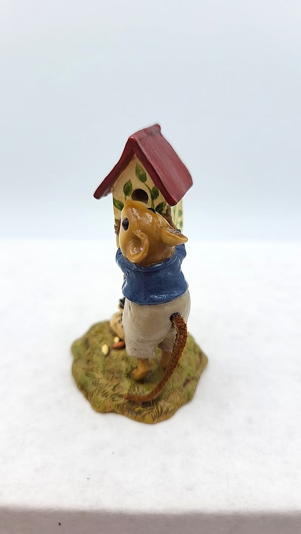 Wff Ltd-06 Any Birdie Home Mouse Birdhouse Figurine Ltd Ed - 4