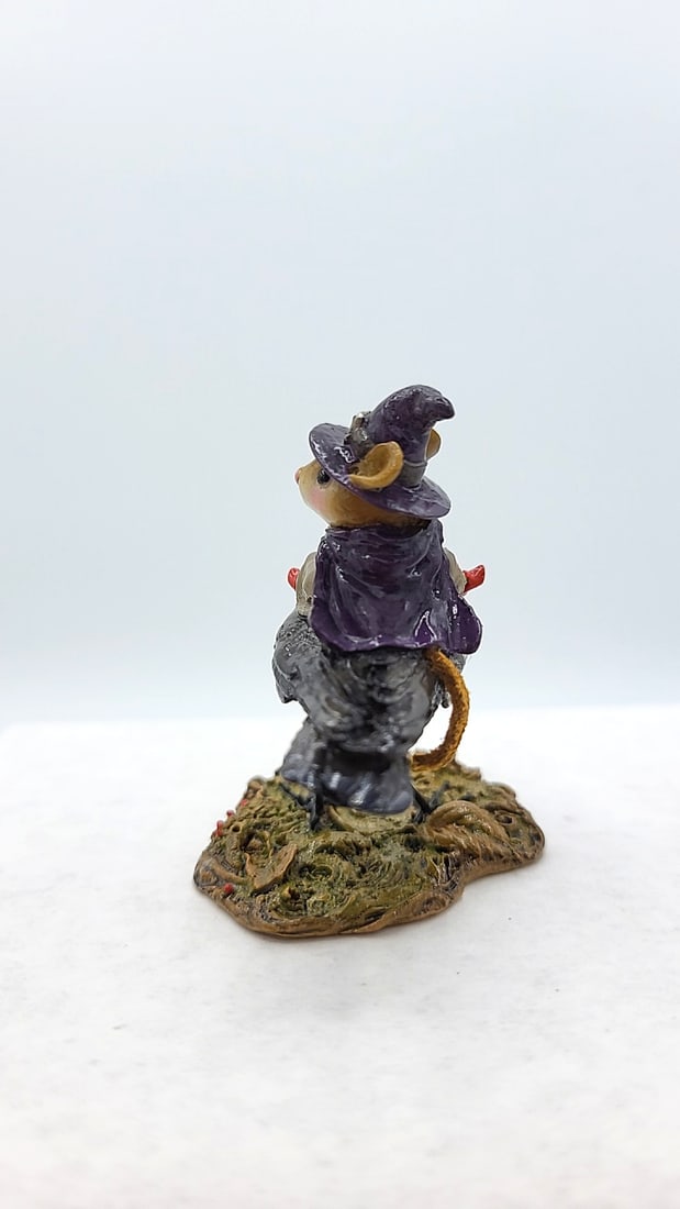 Wff M-378 The Raven Red-eye Mouse On Raven Figurine With Box - 7